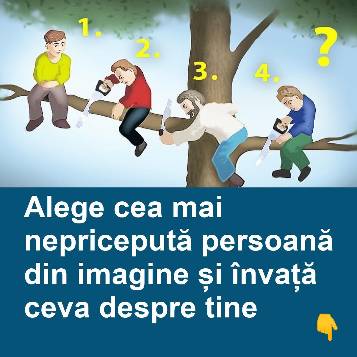 Alege cea mai nepricepută persoană din imagine și învață ceva despre tine