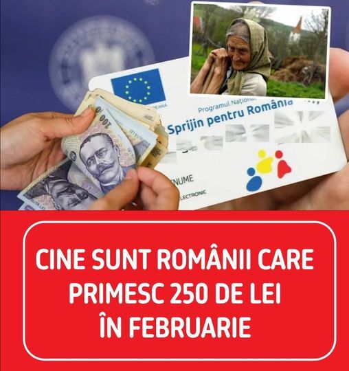 Cine Sunt Românii Care Vor Beneficia De 250 De Lei În Luna Februarie. Aflați Ce Puteți Achiziționa Cu Această Sumă