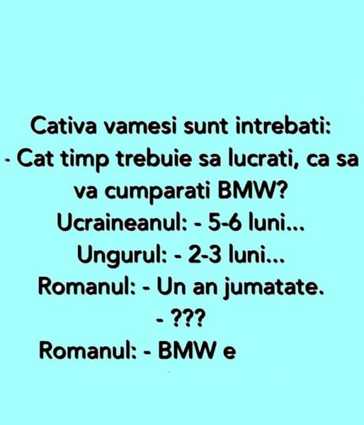 Câțiva vameși sunt întrebați: