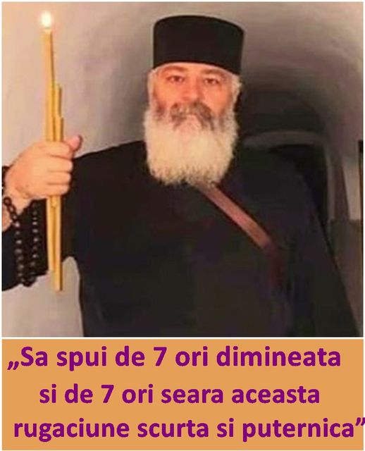 Părintele Calistrat: „Să spui de 7 ori dimineața și de 7 ori seara această rugăciune scurtă și puternică”