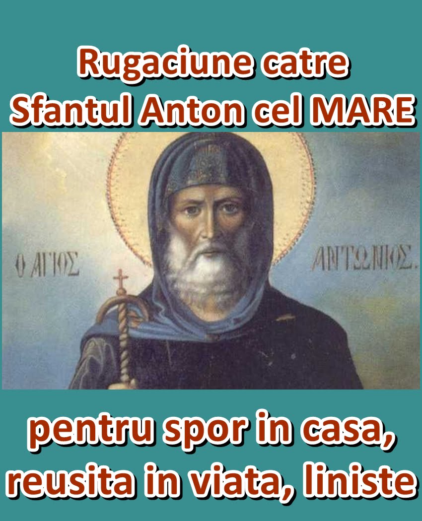 Rugăciune către Sfântul Anton cel MARE pentru spor în casă, reuşită în viaţă, linişte