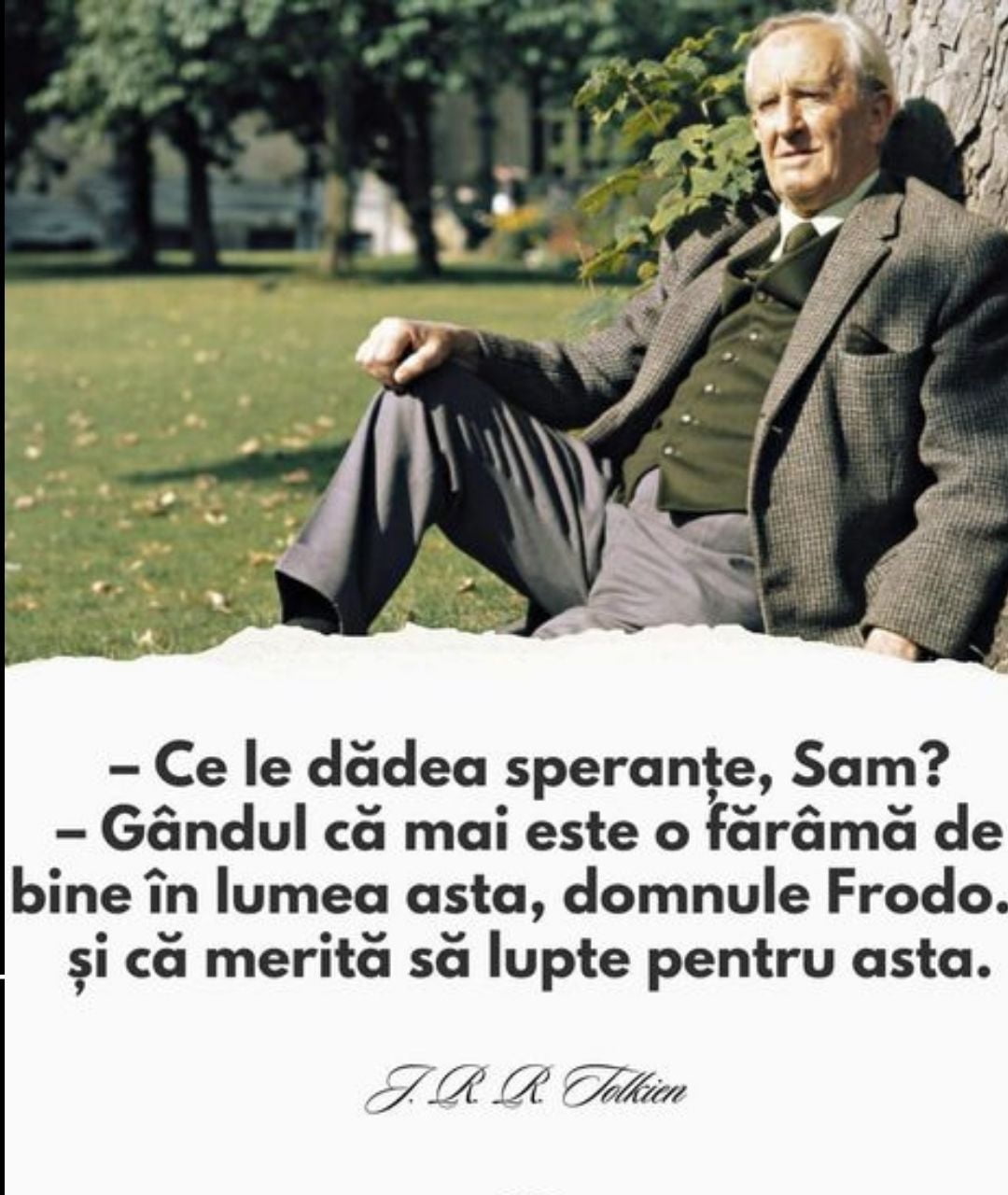 51 de ani de la moartea lui J. R. R. Tolkien (1892-1973), părintele literaturii fantastice moderne și al Pământului de Mijloc.