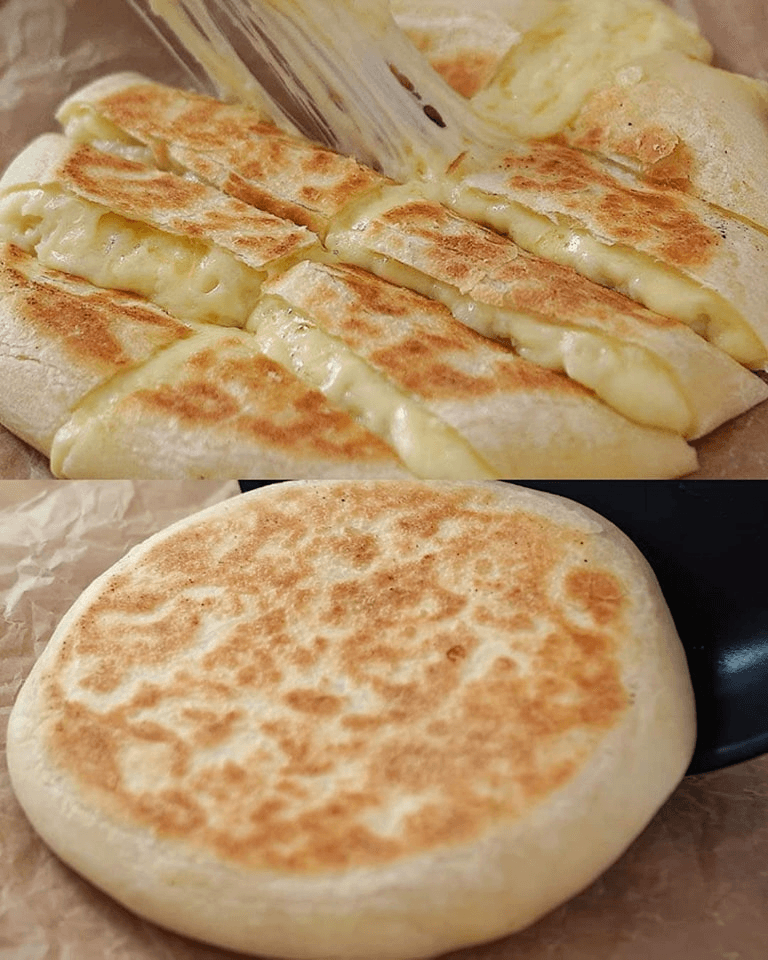 Pâine prăjită cu brânză și cartofi – Delicioasă și ușor de făcut!