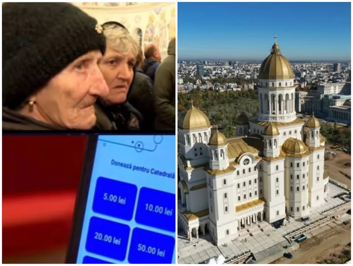 Cum a reacționat o pensionară, după ce a văzut că există POS pentru donații la Catedrala Mântuirii Neamului: ”Ce e asta?”