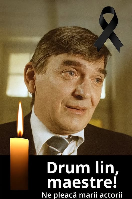 Din păcate o nouă veste tristă ne zguduie sufletul. 🖤 A mai plecat un actor!! Drum lin, maestre!