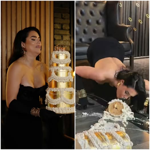 Ispita Cristina, cel mai mare fail chiar de ziua ei! Cum au reacționat fanii când au văzut-o mâncând tort de pe jos