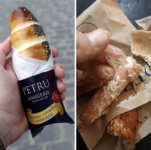 Ce a primit un tânăr din Iași care a cumpărat un covridog de 5,5 lei de la simigeria Petru. Când a mușcat din el, a înlemnit!