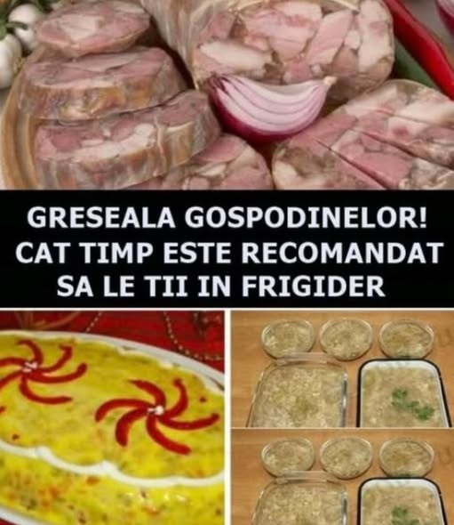 Cat timp este recomandat sa tii toba, piftia si salata de beouf la frigider. Greseala majora pe care o fac gospodinele