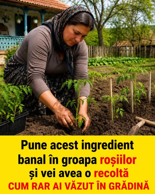 Secretul bătrânilor din sate: Ce se pune în pământ la roșii ca să dea rod din belșug…