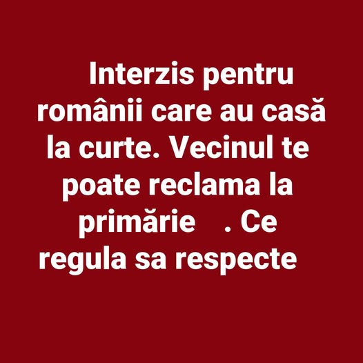 Interzis pentru românii care au casă la curte. Vecinul te poate reclama la primărie