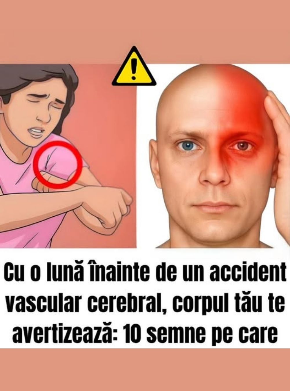 Cu o lună înainte de un AVC, corpul tău te avertizează: 10 semne pe care nu ai voie să le ignori