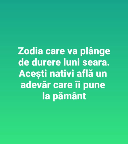 Zodia care ar plรขnge de durere luni seara. Aceศti nativi aflฤ un adevฤr care รฎi pune la pฤmรขnt . Vezi mai jos