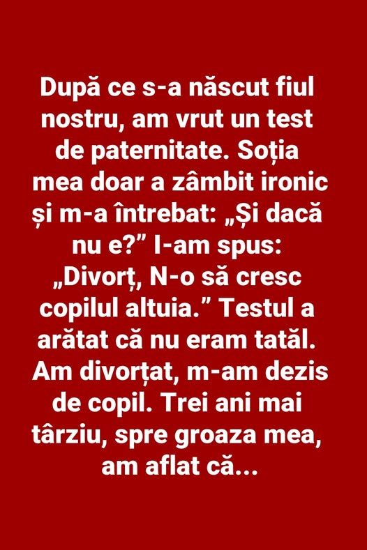 Când îndoiala i-a otrăvit inima unui tată — iar adevărul a venit prea târziu…