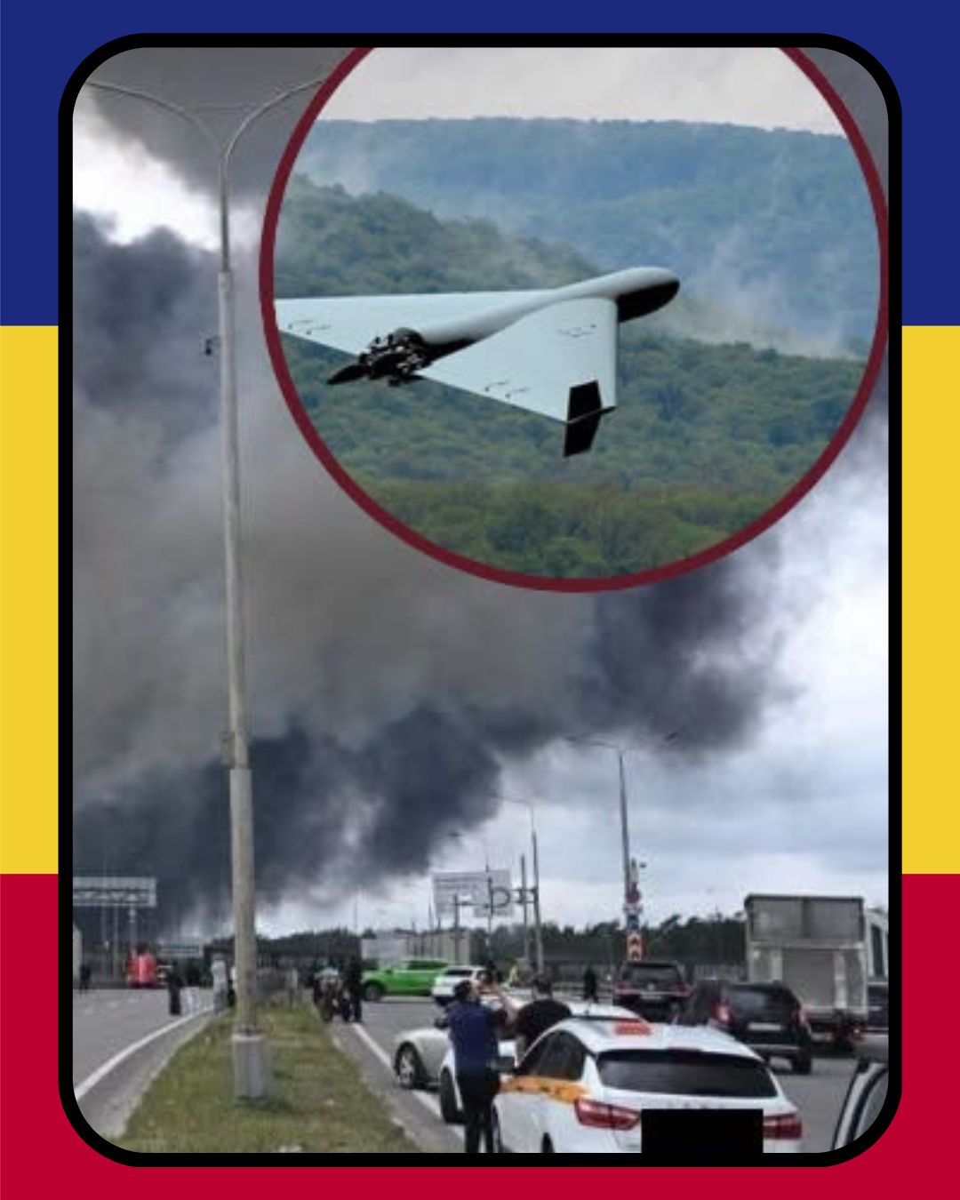 S-au auzit sirenele de război… O dronă a lovit în B…
