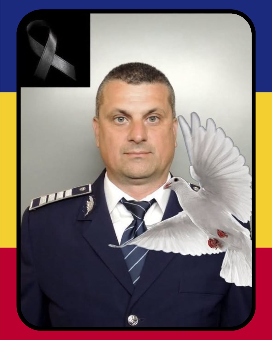 Radu Brînzan, polițistul care și-a pierdut viața în timp ce încerca să taie iarba din