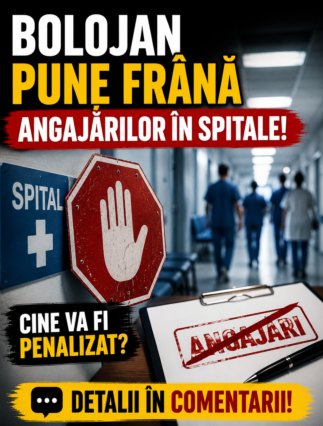 Bolojan pune frână angajărilor în spitale. Cine va fi penalizat?