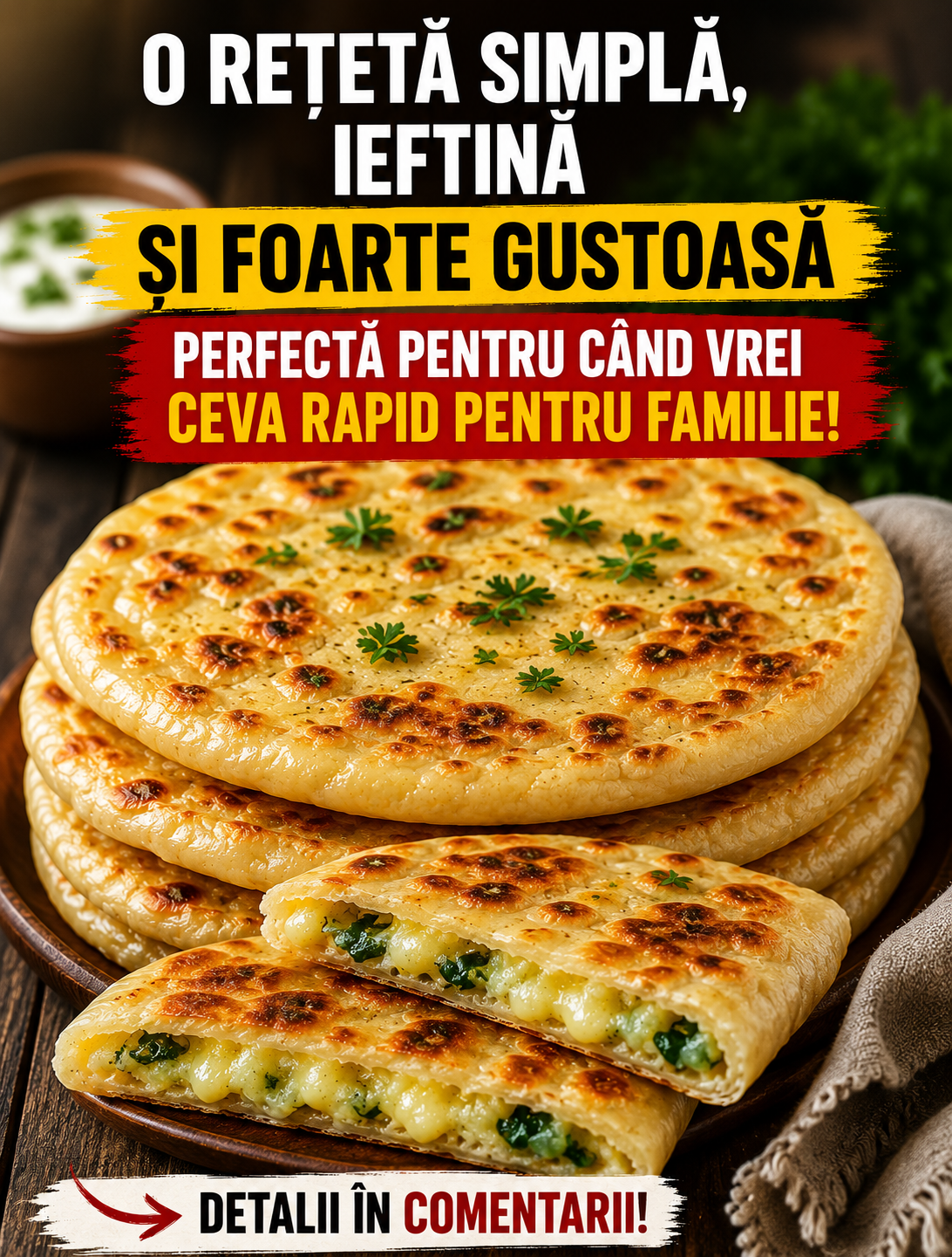 Lipii rapide din doar câteva ingrediente. Rețeta e în comentarii