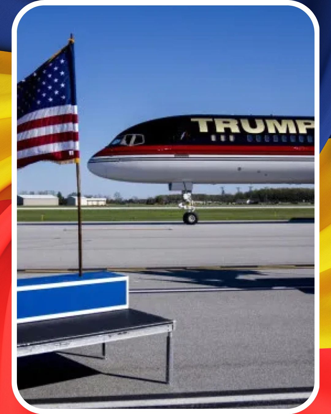 Donald Trump lasă în Europa avionul primit cadou.