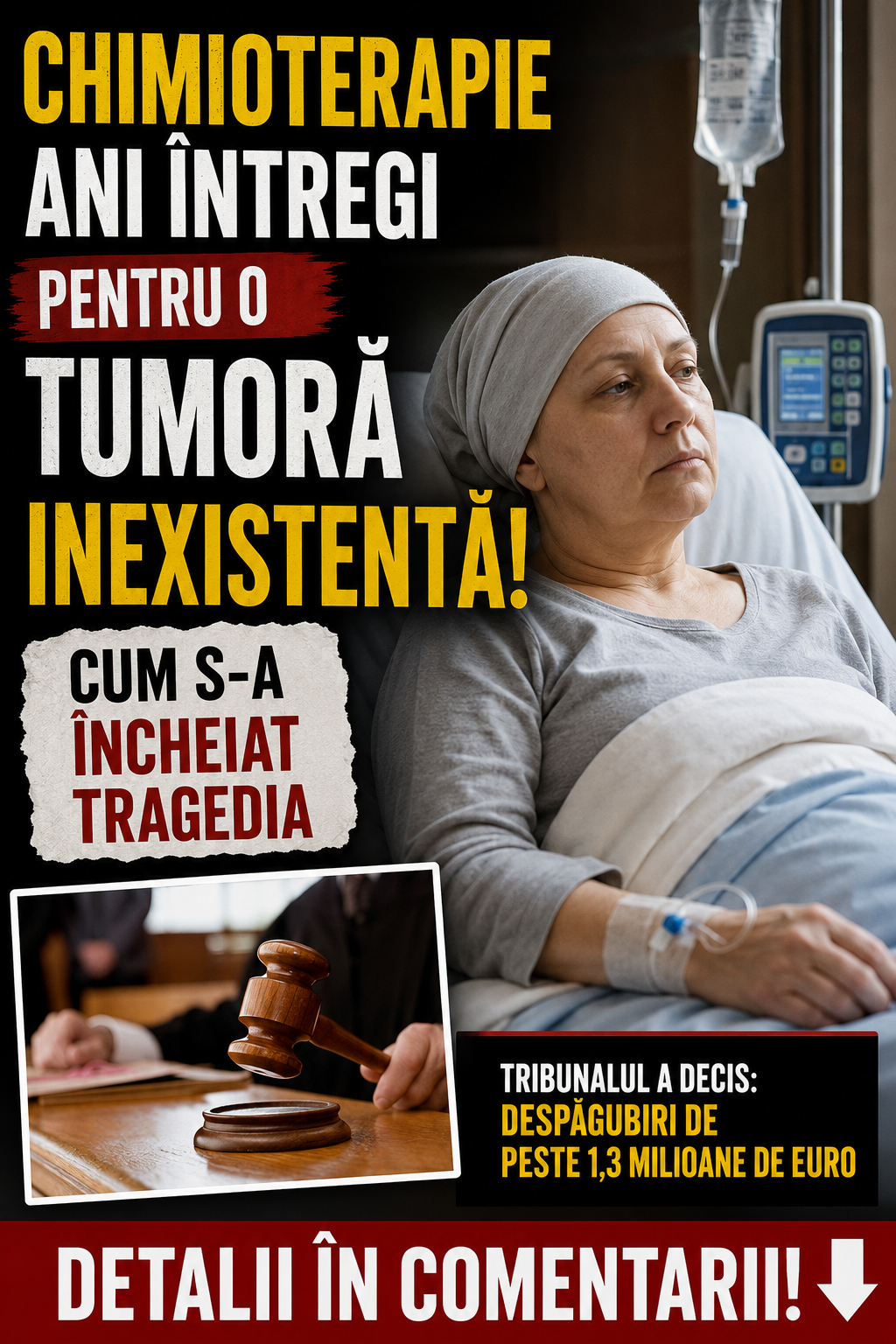 Chimioterapie ani întregi pentru o tumoră inexistentă. Cum s-a încheiat tragedia