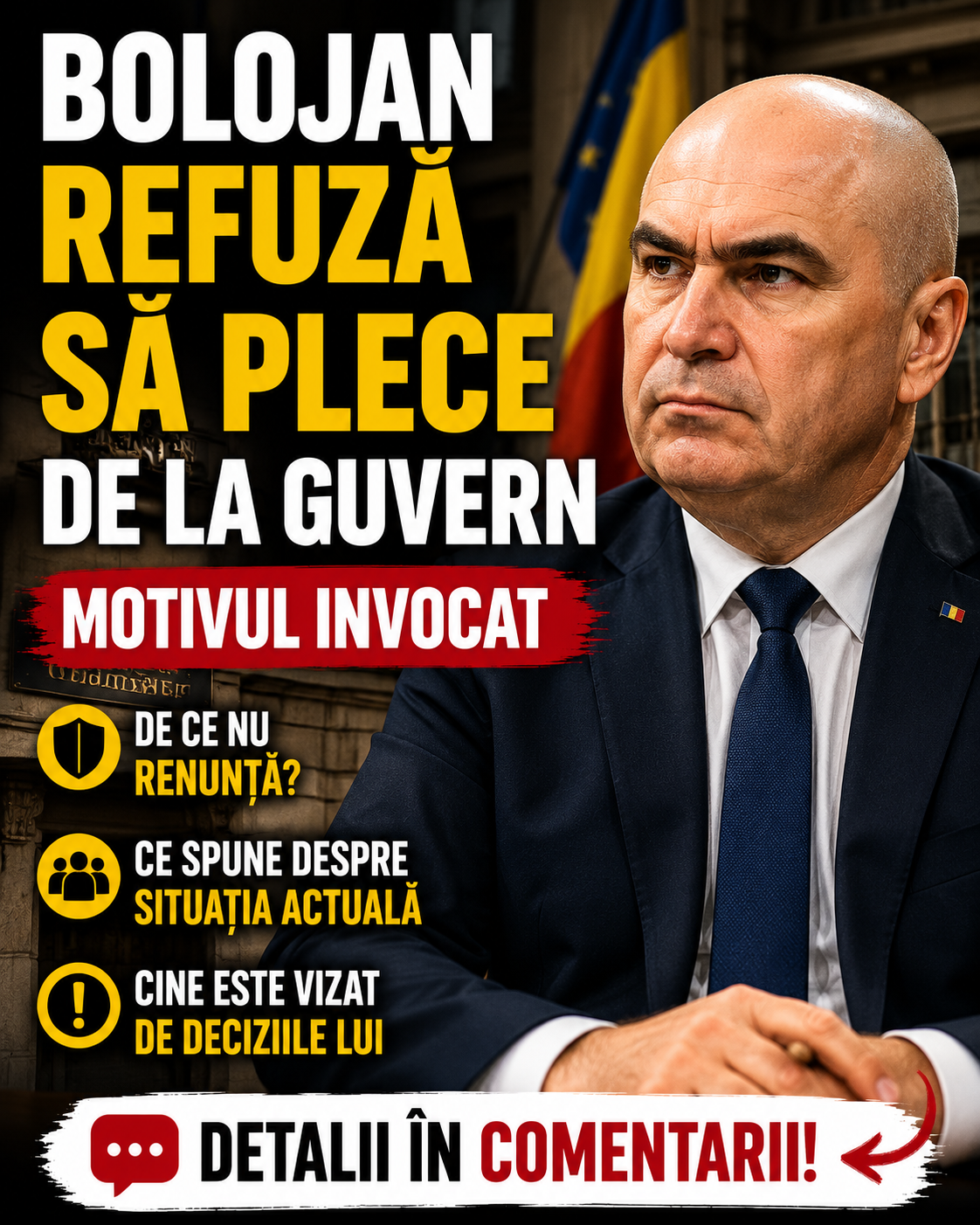 Bolojan refuză să plece de la Guvern. Motivul invocat