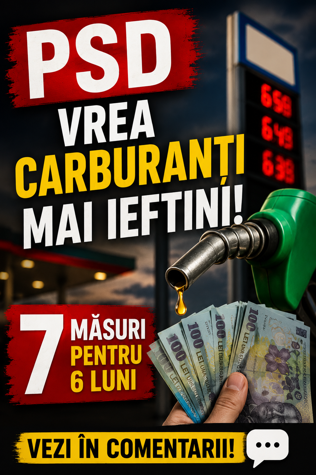 PSD vrea carburanți mai ieftini: 7 măsuri pentru 6 luni.