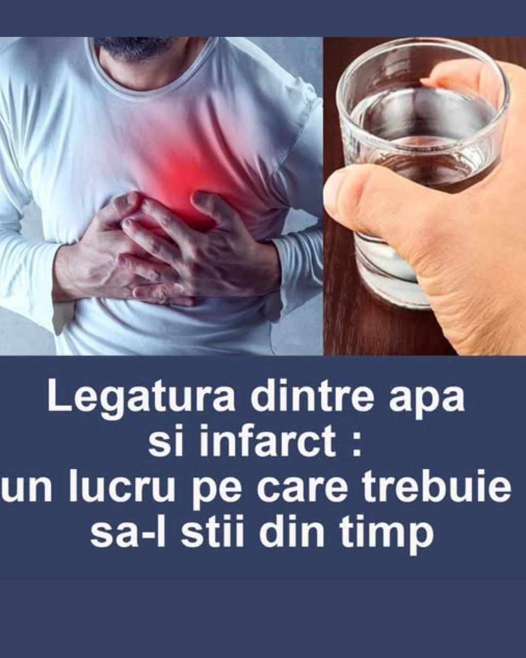 Bei apă înainte de culcare ca să previi infarctul? Adevărul pe care trebuie să-l știi