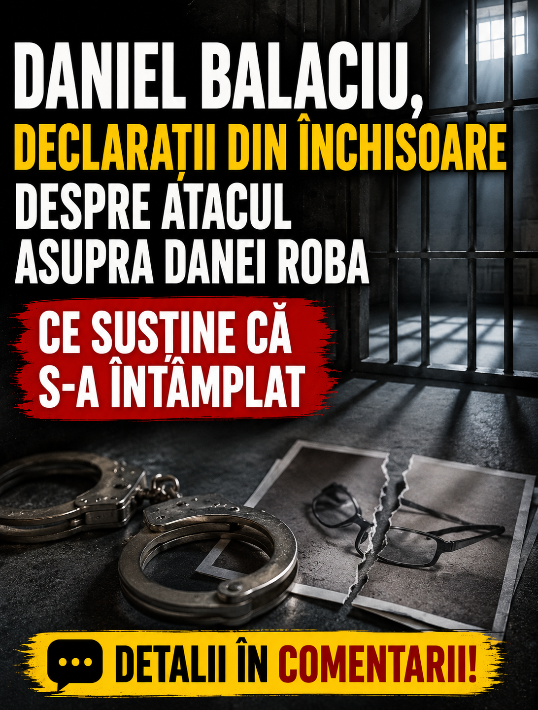 Daniel Balaciu, declarații din închisoare despre atacul asupra Danei Roba. Ce susține că s-a întâmplat