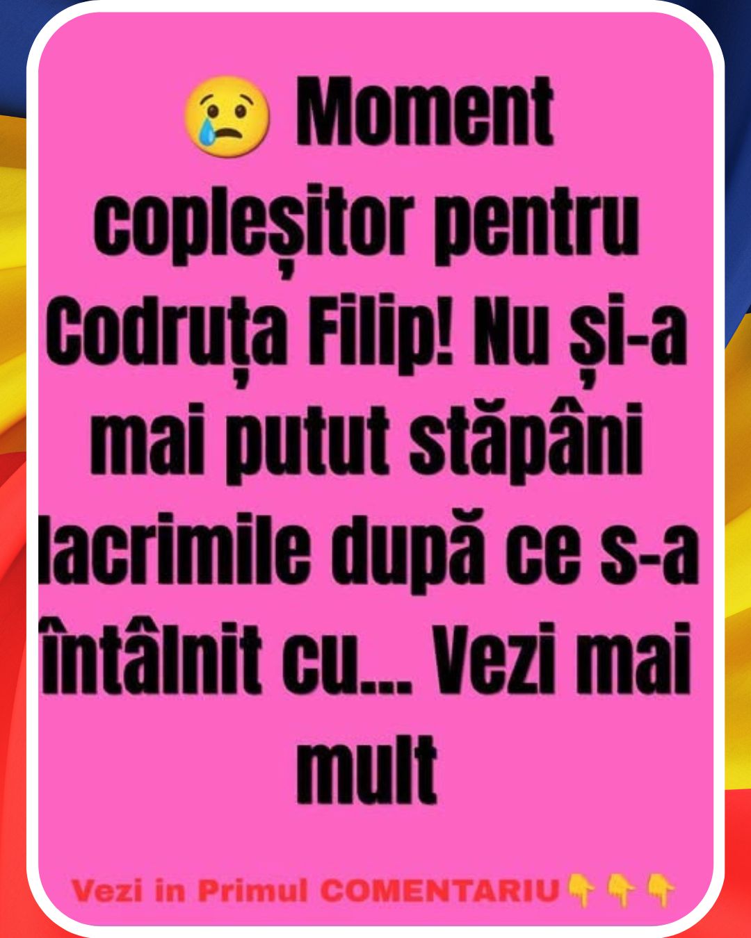 Codruța Filip a izbucnit în plâns după ce s-a întâlnit cu…